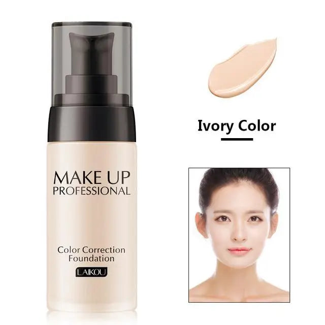 Makeup Base Face Liquid Foundation BB Cream Concealer Moisturizer Oil-control Whitening Waterproof 40g