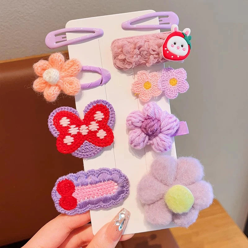 Children's Plush Hairpins Clip Side Barrettes
