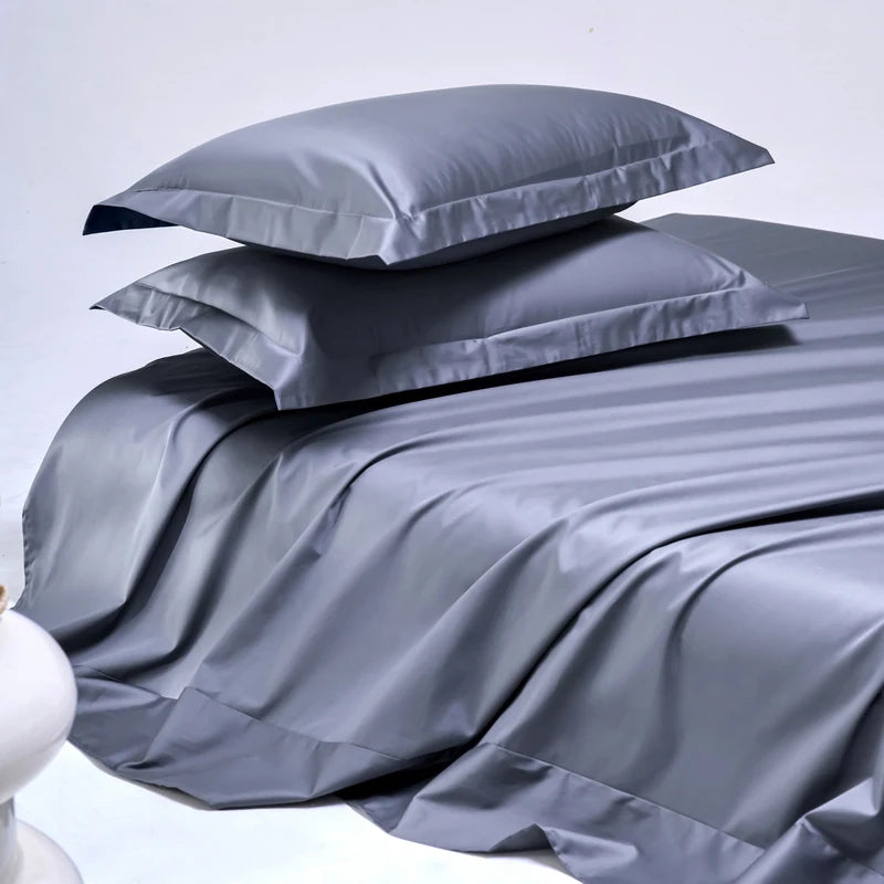 100% Egyptian Cotton Bed Sheet Set 1000TC Size Single, Double & Queen