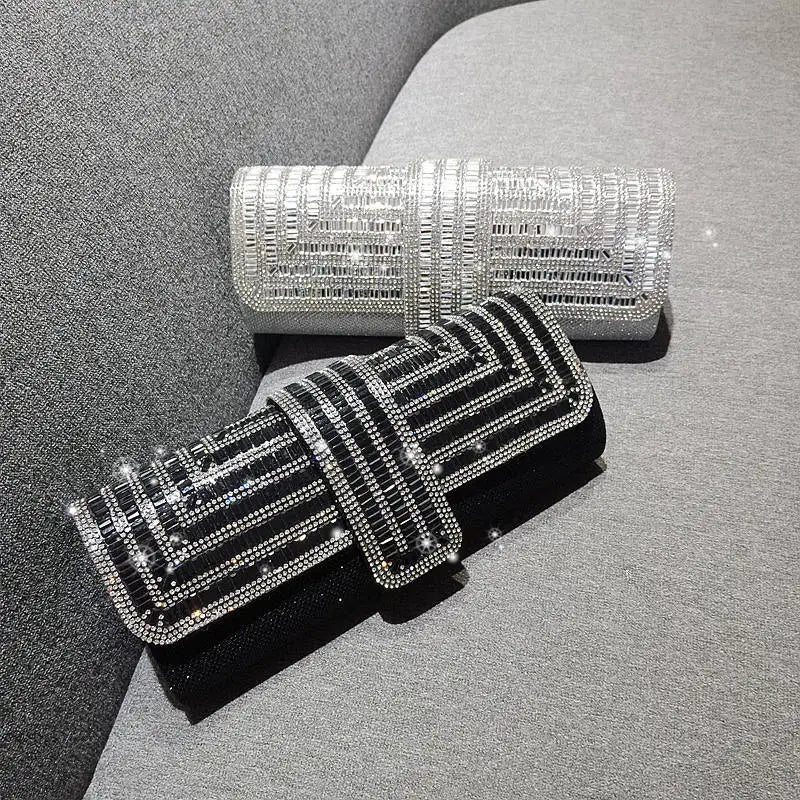 Diamond Crystal Evening Clutch Bag