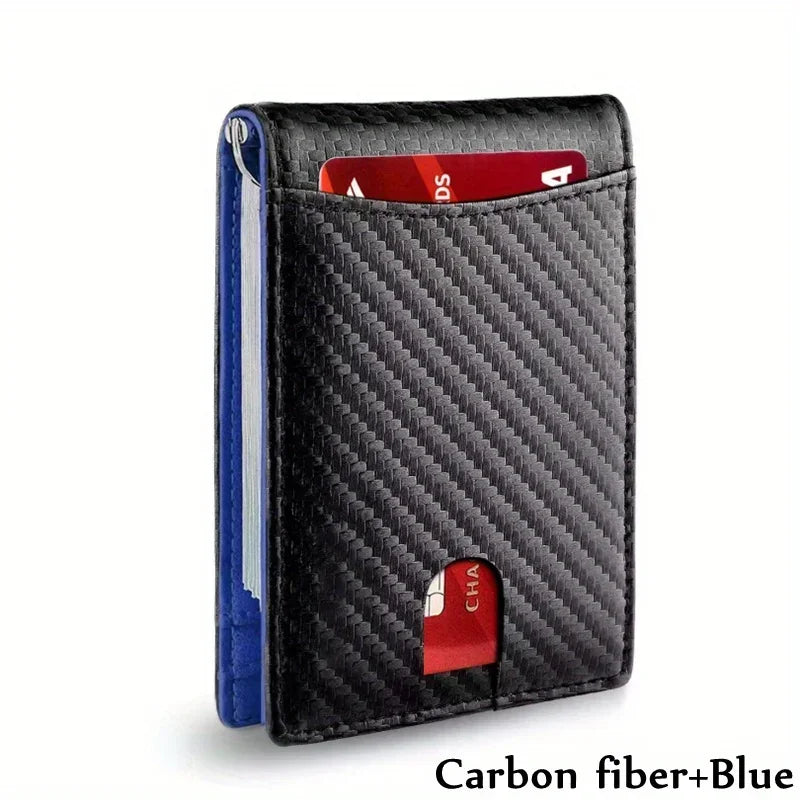 Synthetic Leather Slim Smart Wallet for Men Credit Card Holder RFID Blocking