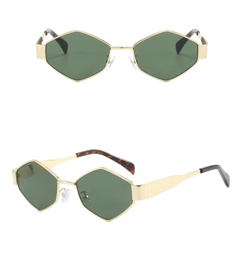 Fashion Hexagon Sunglasses Women Luxury Brand Design Unique Polygon Sun Glasses