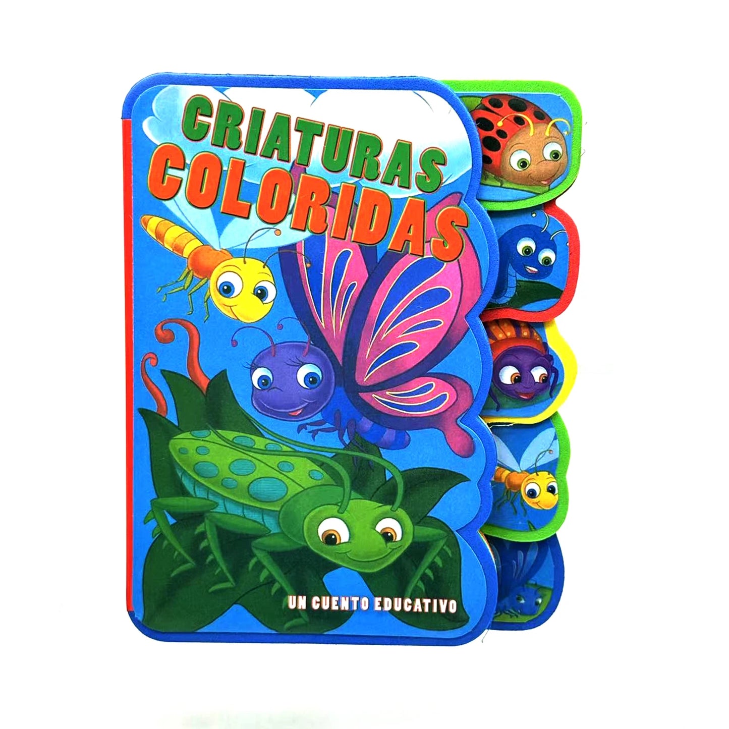 Spanish Children's Cardboard Picture Story Book Animals/Insects Educational Preschool Learning Book Stimulates Kid's Interest