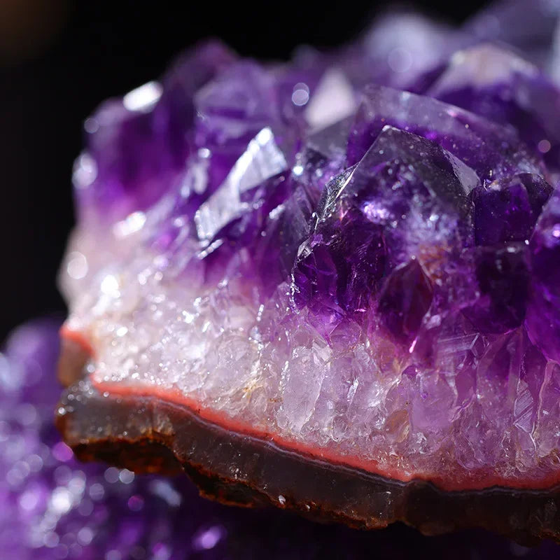 10-40g 1PC Amethyst Geode Natural Crystal Quartz Stone Mineral Decorative Irregular Shape Raw Stone Home Decor