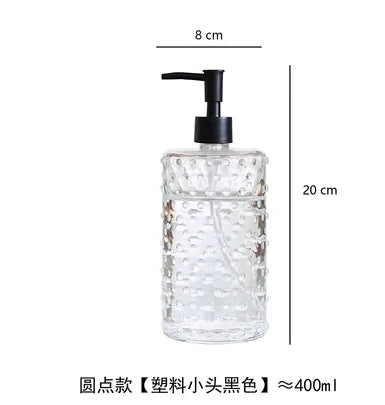 Transparent Bathroom Accessories Soap Bottle Dispenser