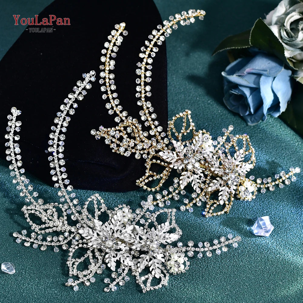 Wedding Hair Accessories Rhinestone Tiara Bridal Headdress Pageant Crown Hair Clip