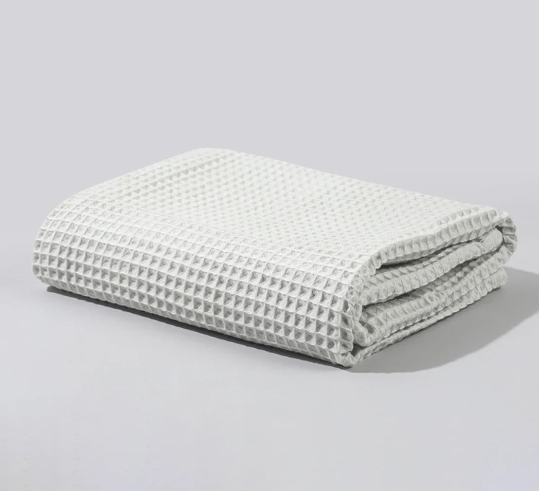 Newborn Baby Blanket for Girls Boys Swaddle Wrap Waffle Soft Cotton Soft Receiving Baby Blanket Toddler Crib Blanket Essentials Stuff