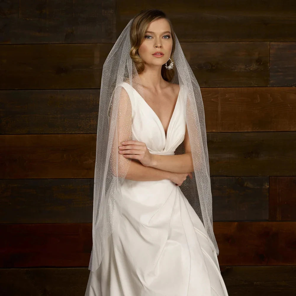Luxury Cathedral Sparking Glitter Wedding Bridal Veil Long 3M/5M