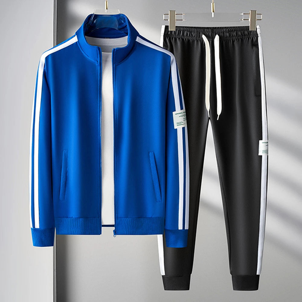 Men's Casual Sports Suit Two-Piece Cardigan Zipper & Pant