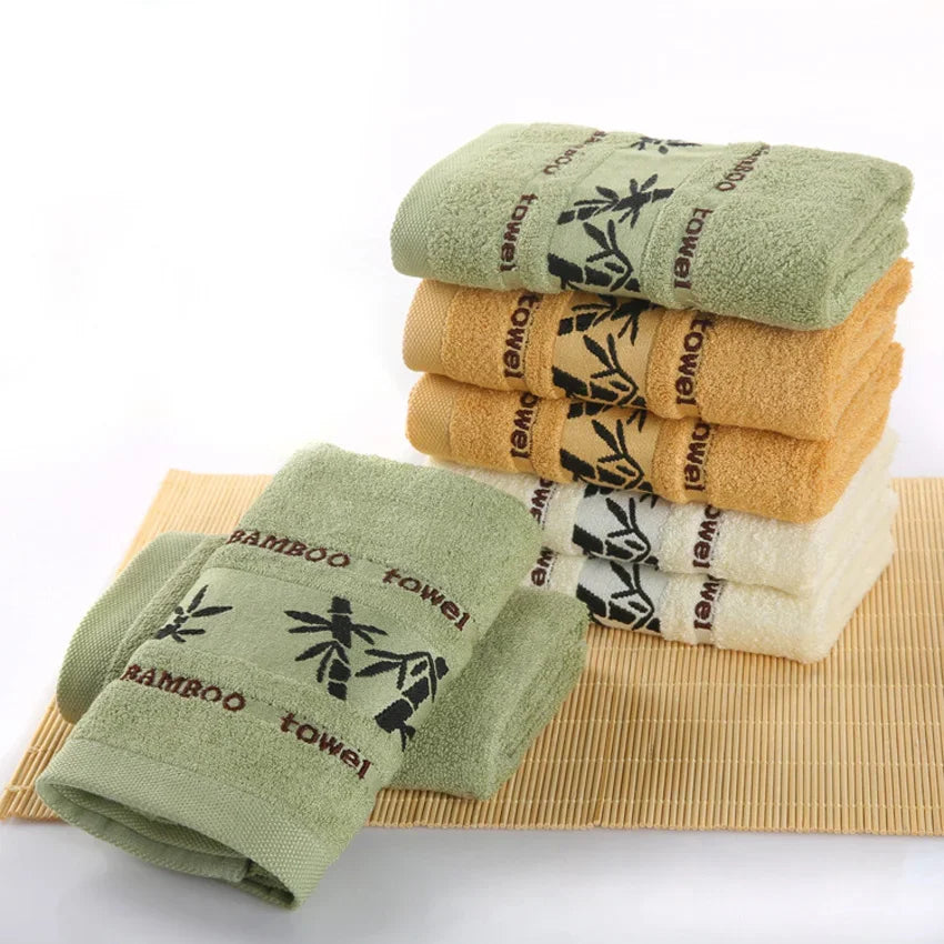 Luxury Bamboo Fiber Bathroom Towels Set