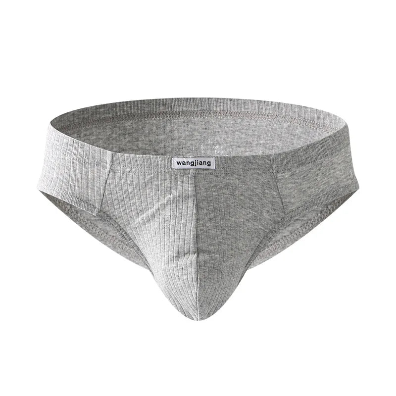 Soft Cotton Briefs Men Sexy Pouch Underwear Sweat Absorption Underpants Breathable