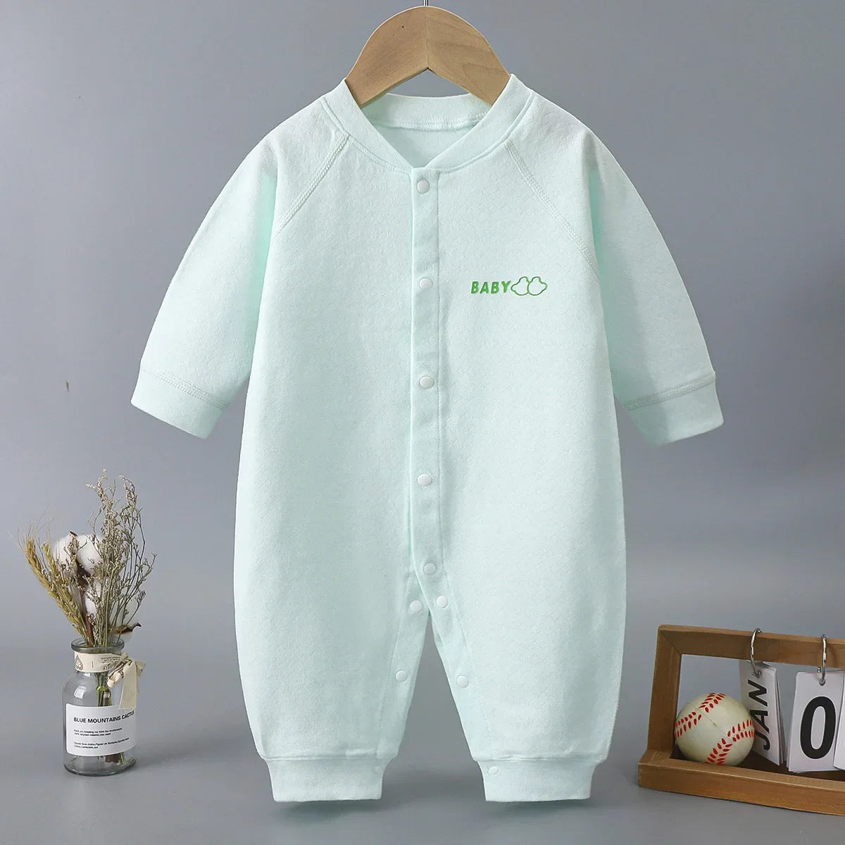 Newborn Baby Boy Girl Bodysuit Romper Comfortable Cotton Clothing for Autumn Spring