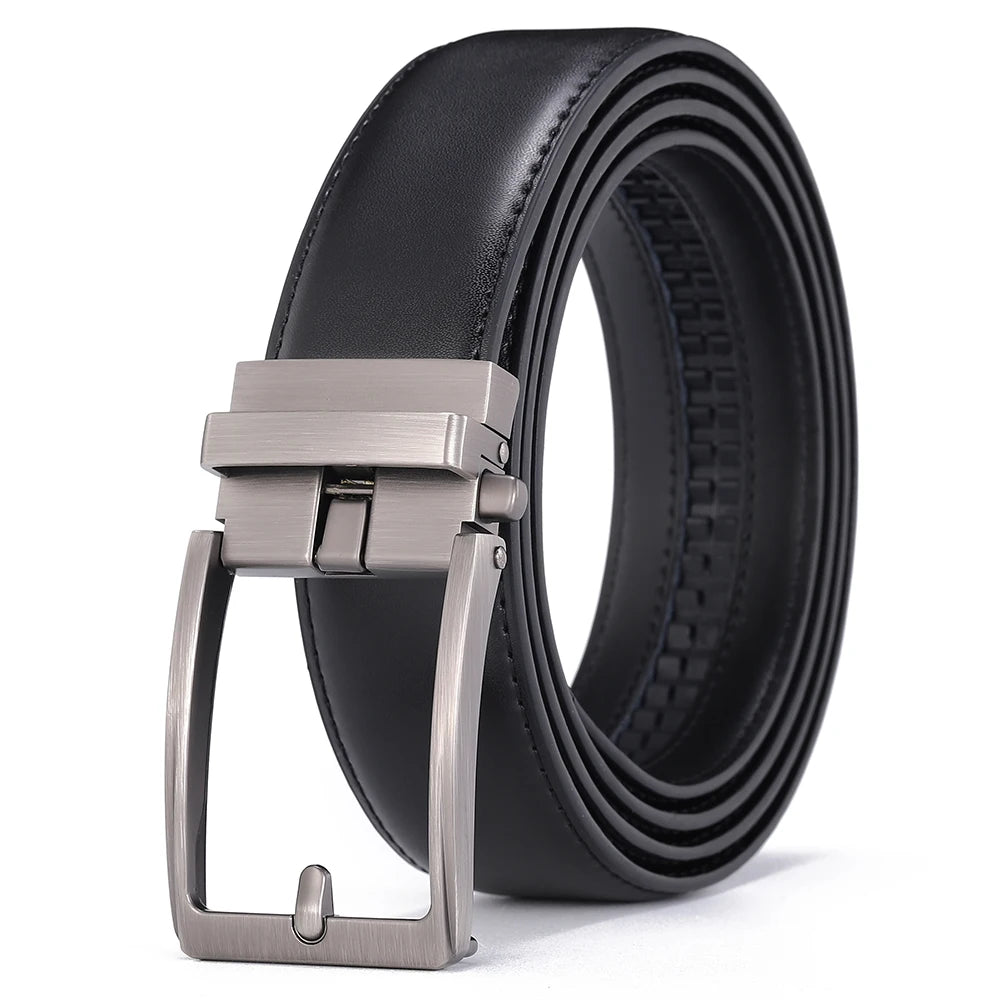 Men Luxury Buckle Genuine Leather Belt