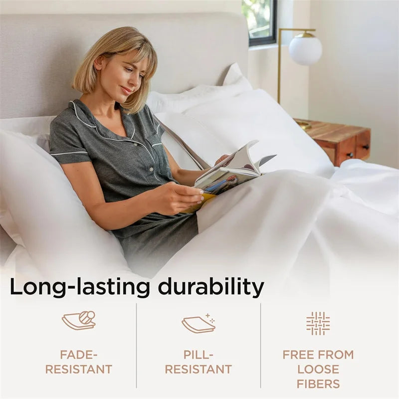 100% Egyptian Cotton Bed Sheet Set 1000TC Twin, Full or Single
