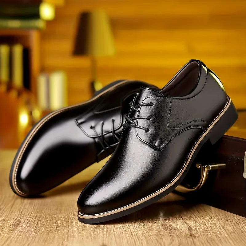 Men's Leather Dress Shoes Soft Sole