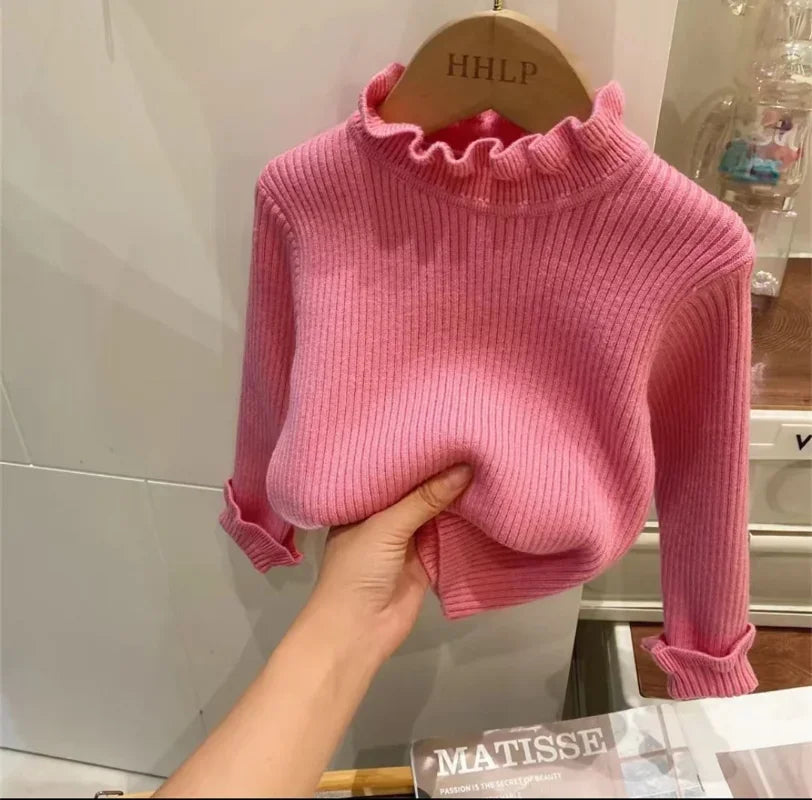 Newborn or Toddler Knit Cotton Sweater Long Sleeve