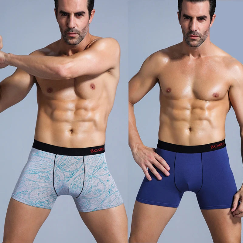 5Pcs Men's Cotton Underwear Short Boxers