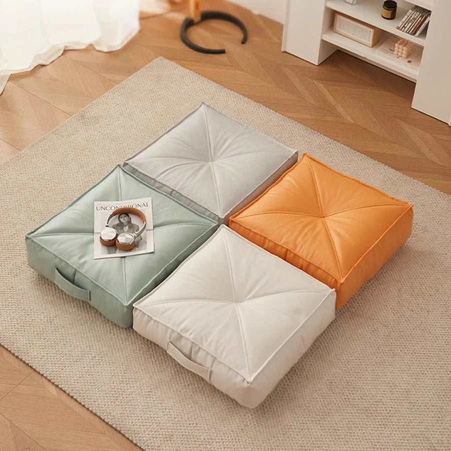 Pu Tuan cushion, tatami mat, bay window, balcony floor, thickened circular low stool, Japanese style seat cushion, sofa stool