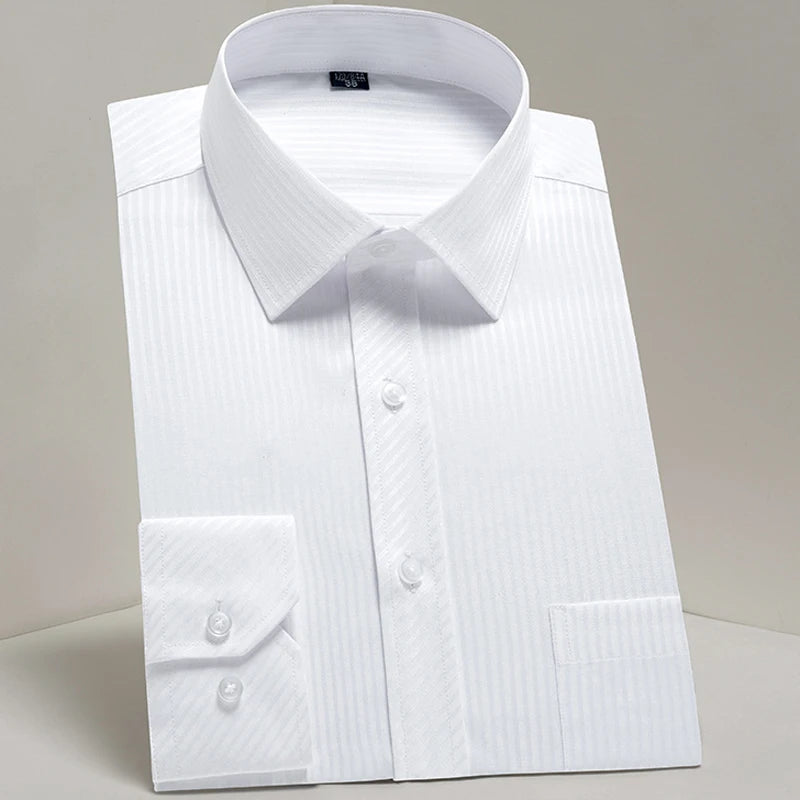 Men's Classic Long Sleeve Standard-fit Dress Shirts