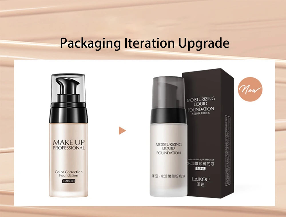 Makeup Base Face Liquid Foundation BB Cream Concealer Moisturizer Oil-control Whitening Waterproof 40g