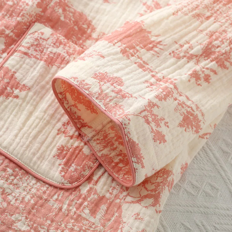 Four Seasons Cotton Pajamas For Women Long Sleeve