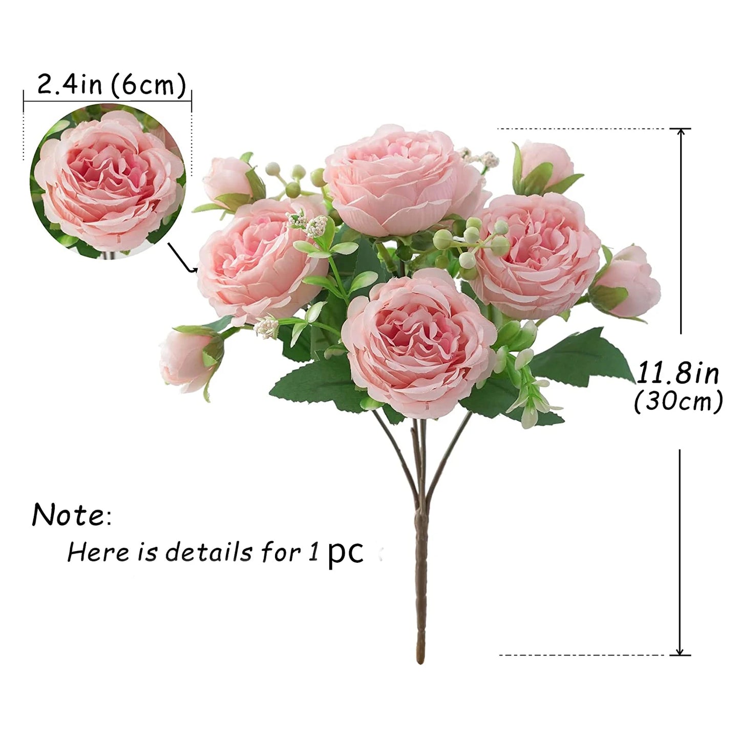 Artificial Flowers Home or Wedding Bride Decor