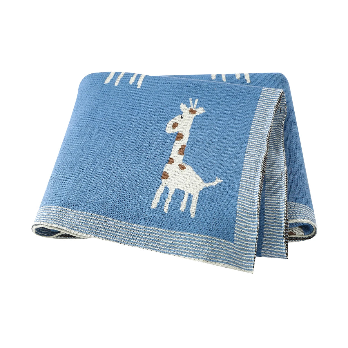 Cotton Knitted Baby Blanket Newborn Boys Girls Super Soft Stroller Basket Swaddle Wrap 100*80cm Infant Receiving Quilt