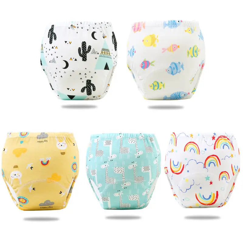 Reusable Infant Ecological Baby Diaper Training Pants Waterproof Washable Breathable Cotton Baby Underwear