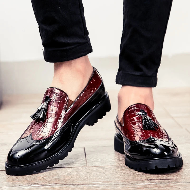 Men's fashion loafers low cut breathable formal comfortable anti-slip shoes
