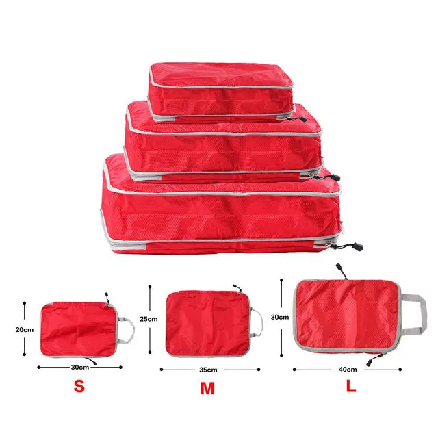 Foldable Compressible Waterproof Travel Storage Organizer Nylon Bags