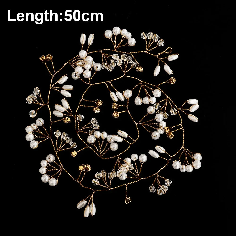 20pcs Elegant Pearl Crystal Hairpin Wedding Bridal U-shaped Metal Hair Comb Forks for Women