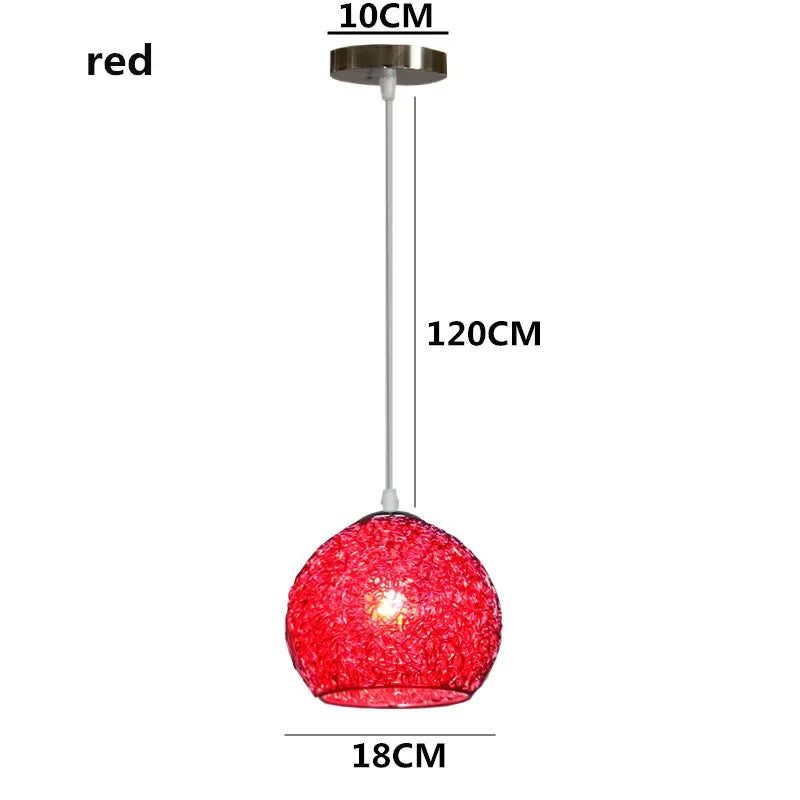 Color Aluminum Wire Chandelier Lighting Fixtures
