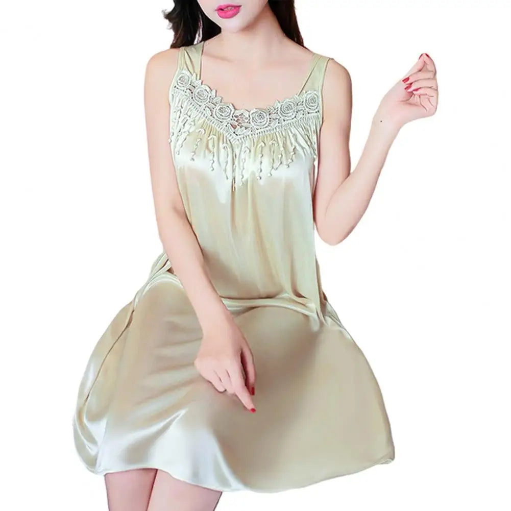 Women Summer Pajama Night Dress Comfortable Gown
