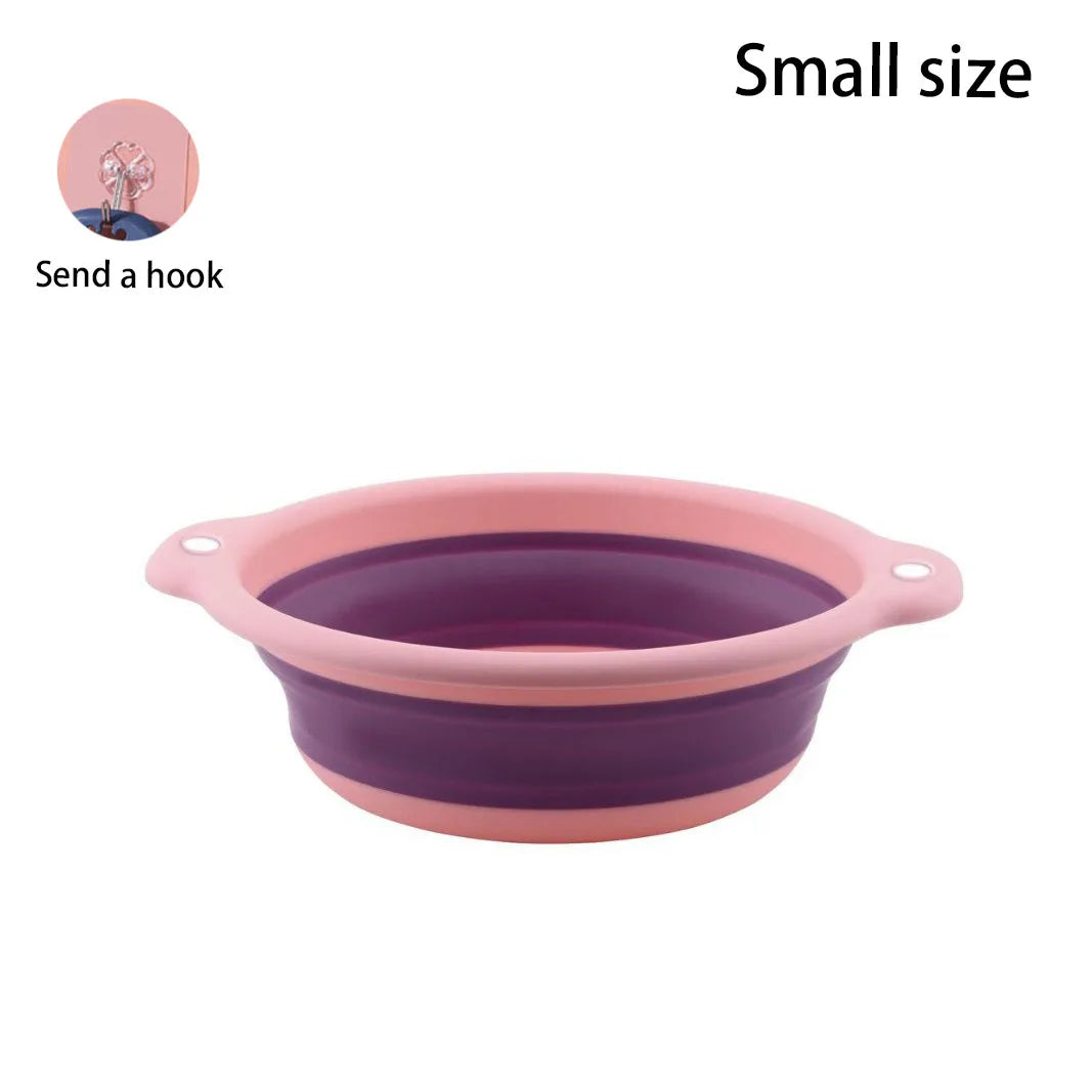 1-4PCS Foldable Travel Laundry Foot Washing Plastic Basin