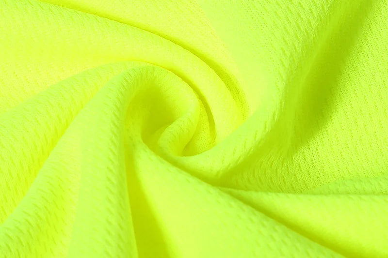 Fluorescent High Visibility T-Shirts Men Reflective Work Safety Shirts
