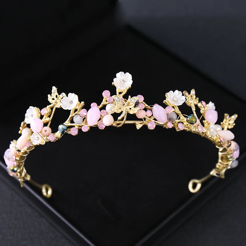 Gold Color Luxury Crystal Wedding Tiaras Crowns Party Rhinestone Prom Bridal Diadem Crown Tiara Hair Jewelry