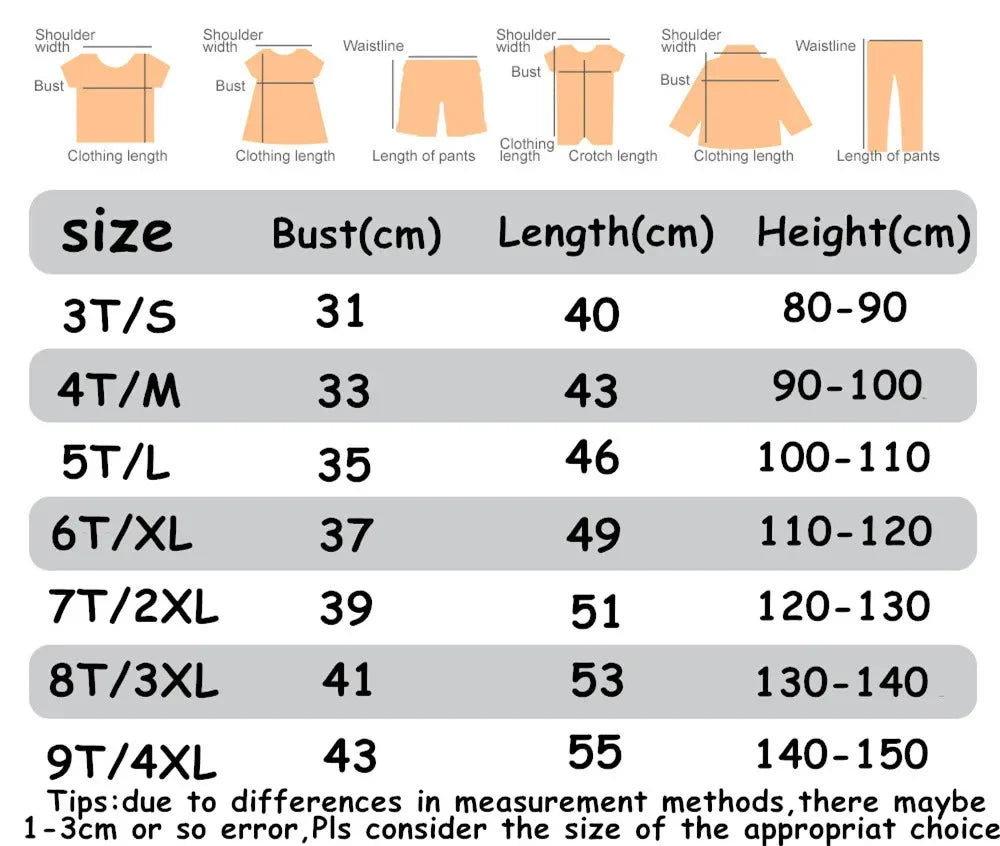 Summer Children's Clothing T-shirt Casual Short-sleeved