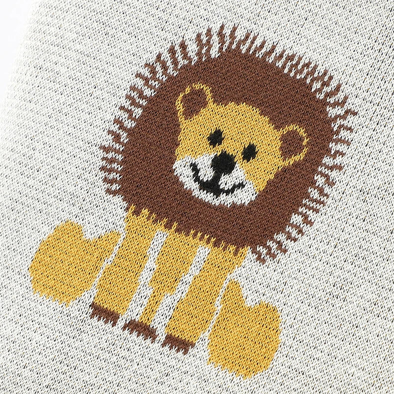 Infant Baby Blankets Cotton Knitted Newborn Girls Boy Bedding Quilt Cute Lions 100*80CM Stroller Swaddling Super Soft Sleep