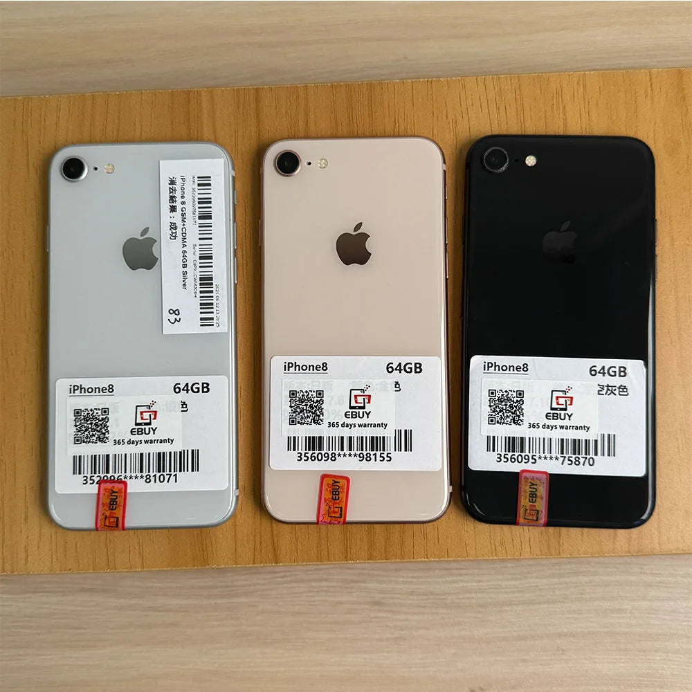 Original iPhone 8/iPhone 8 Plus Phone 8P 4.7'/5.5' Retina IPS LCD RAM 3GB ROM 64/256GB Hexa Core 12MP iOS 4G Unlocked
