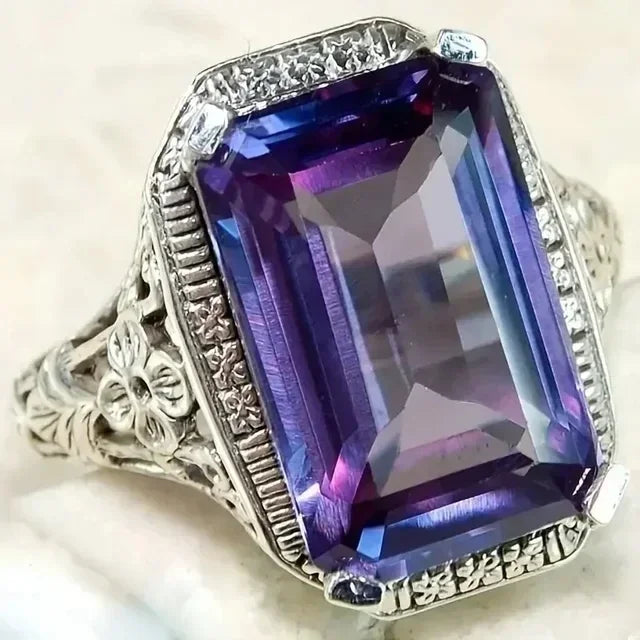 Gorgeous Exquisite High-end Women Crystal Zircon Rings