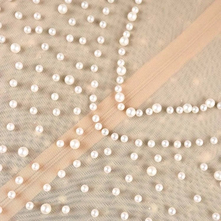 Elegant Jumpsuit with Round Neck Short Sleeve Beaded