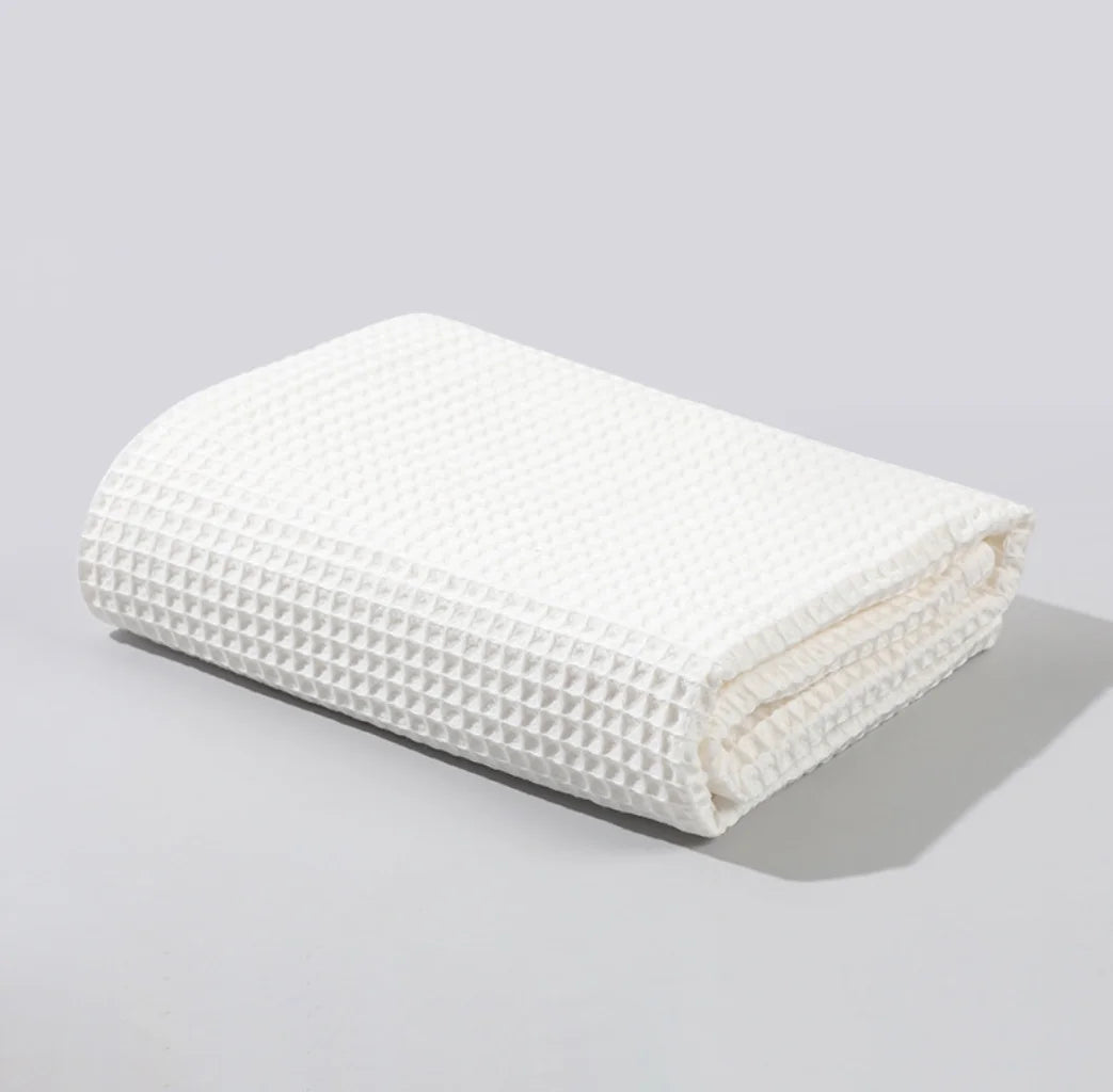 Newborn Baby Blanket for Girls Boys Swaddle Wrap Waffle Soft Cotton Soft Receiving Baby Blanket Toddler Crib Blanket Essentials Stuff