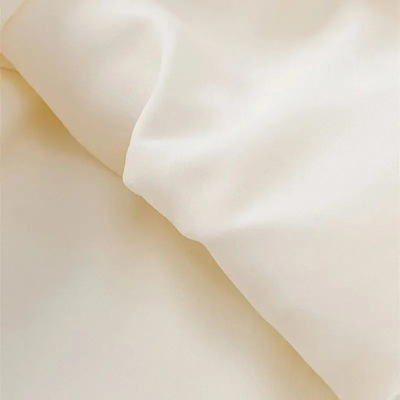 Summer Casual Suit Shorts Wide Legs Silk Satin