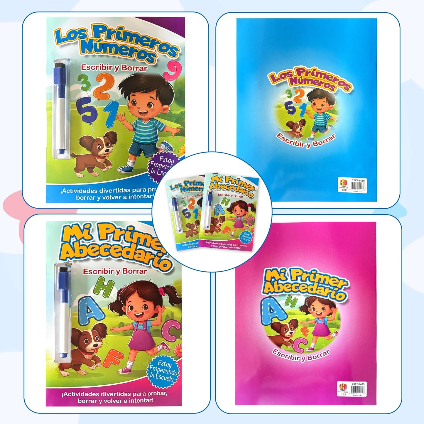 Spanish Children's Tracing Book Alphabet Numbers Learning Includes A Re-writable Pen Children's Puzzle Books Gifts
