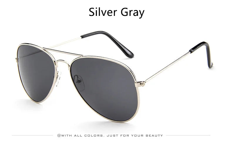 Unisex Gold Gradient Metal Pilot Sunglasses