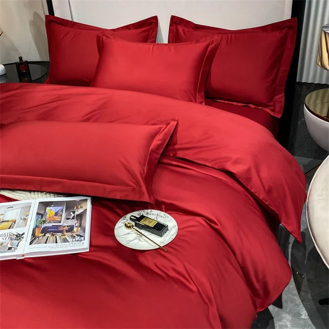 100% Egyptian Cotton 3pcs Luxury Duvet Bedding Set