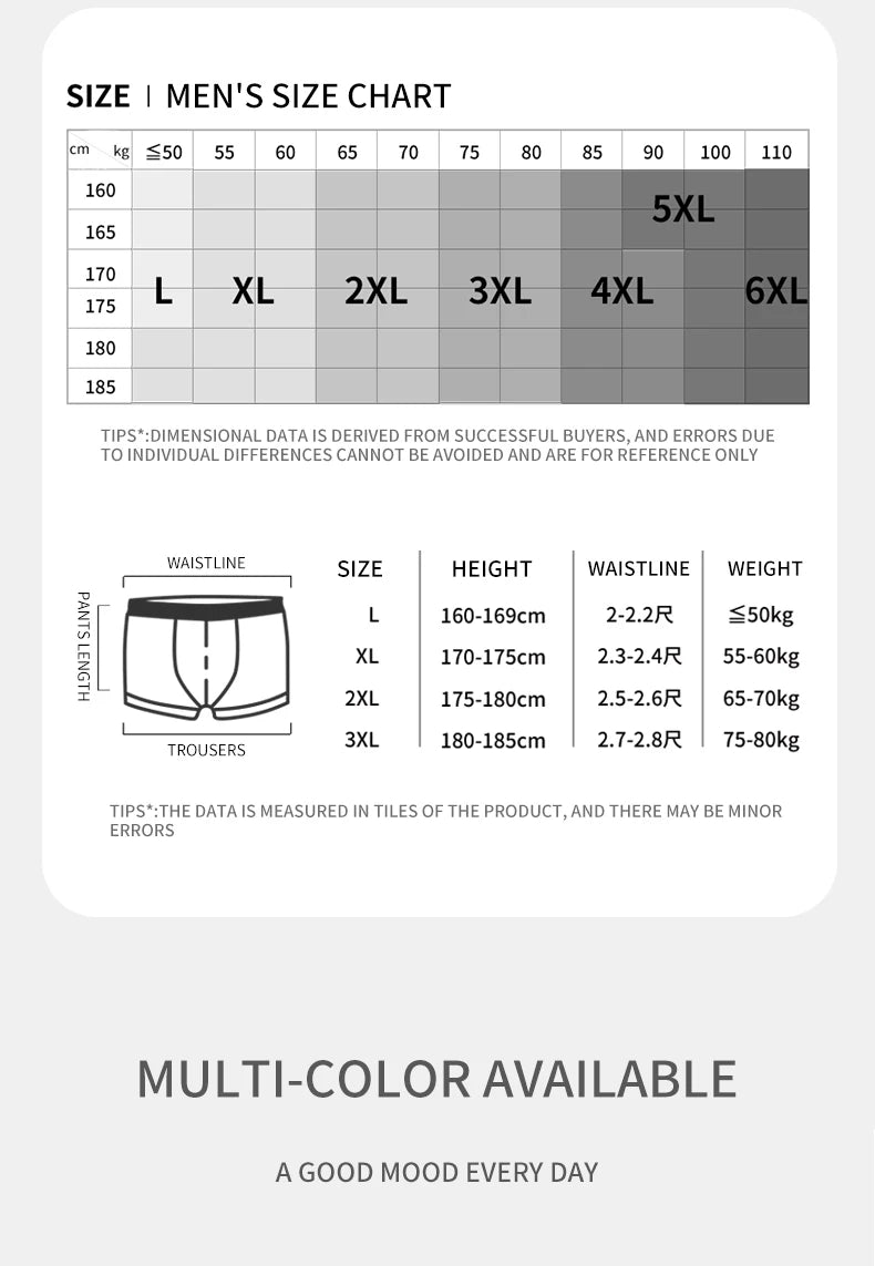 3Pcs Ice Silk Seamless Men Underwear Boxer Shorts Trunk