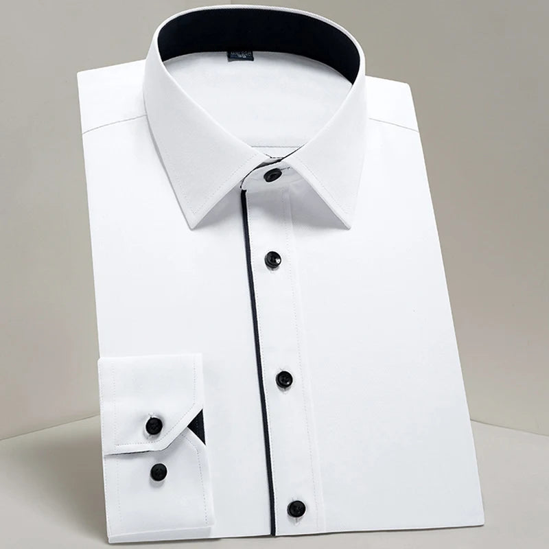 Men's Classic Long Sleeve Standard-fit Dress Shirts