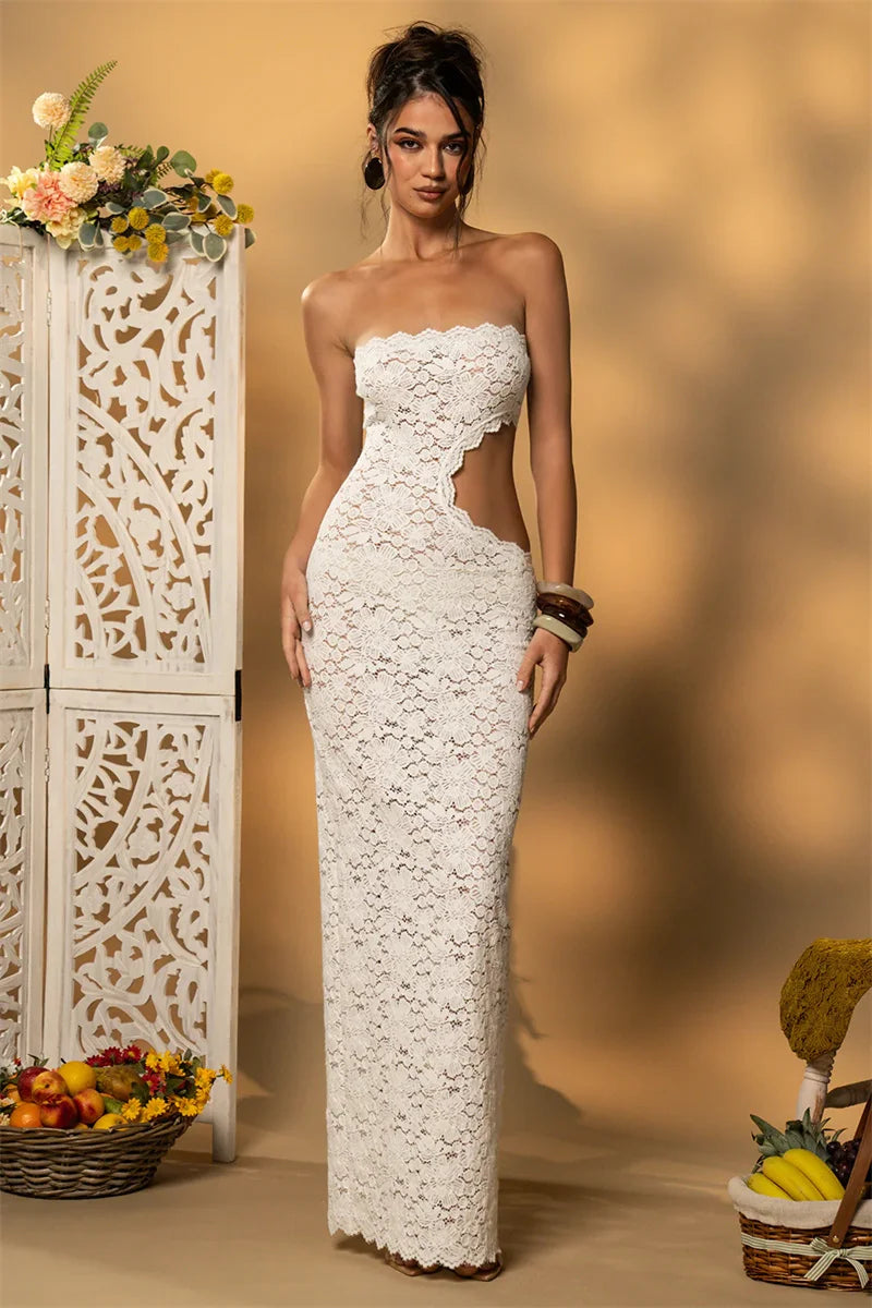 Off-shoulder Backless Sexy Maxi Women Dress