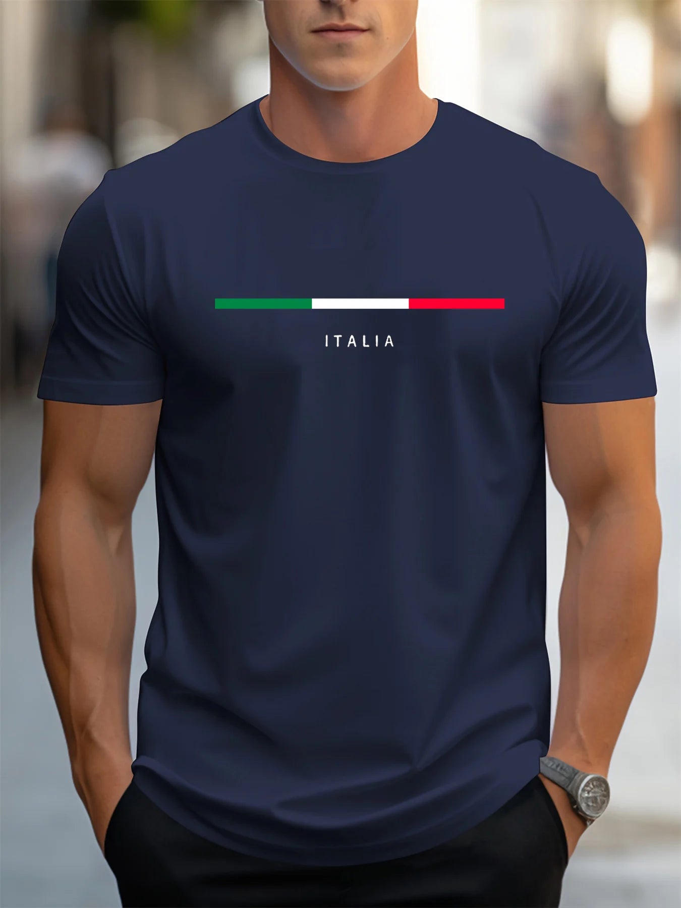 Men's summer 100 cotton casual loose plus size round neck short sleeved T-shirt